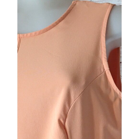Helly Hansen Vik Dress Orange V-Back A-Line Sleeveless Sporty Summer Pockets M - Picture 7 of 16